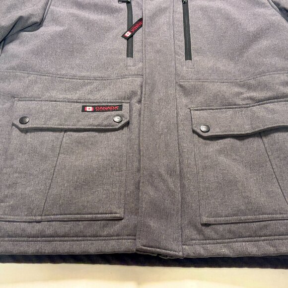 ~~CANADA WEATHER GEAR WINTER PARKA ZIP OUT LINER MENS  XL GRAY HEAVY WEIGHT..VGU - Picture 2 of 7